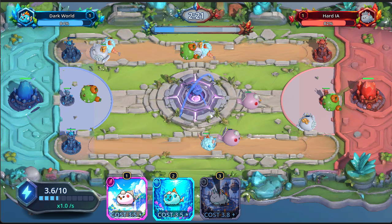 Axie Royale match gameplay
